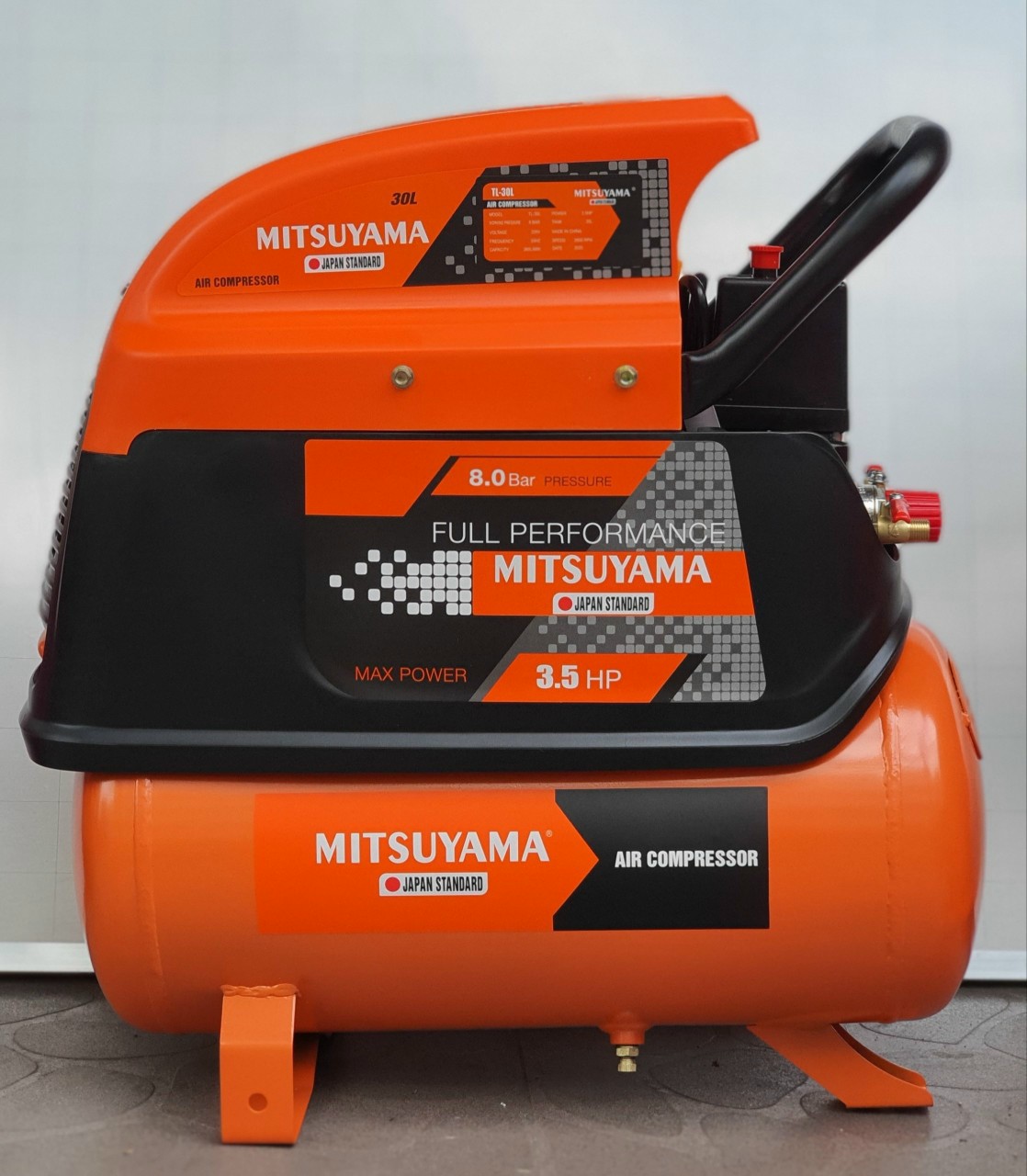 Máy nén khí có dầu mitsuyama 3.5hp 30l