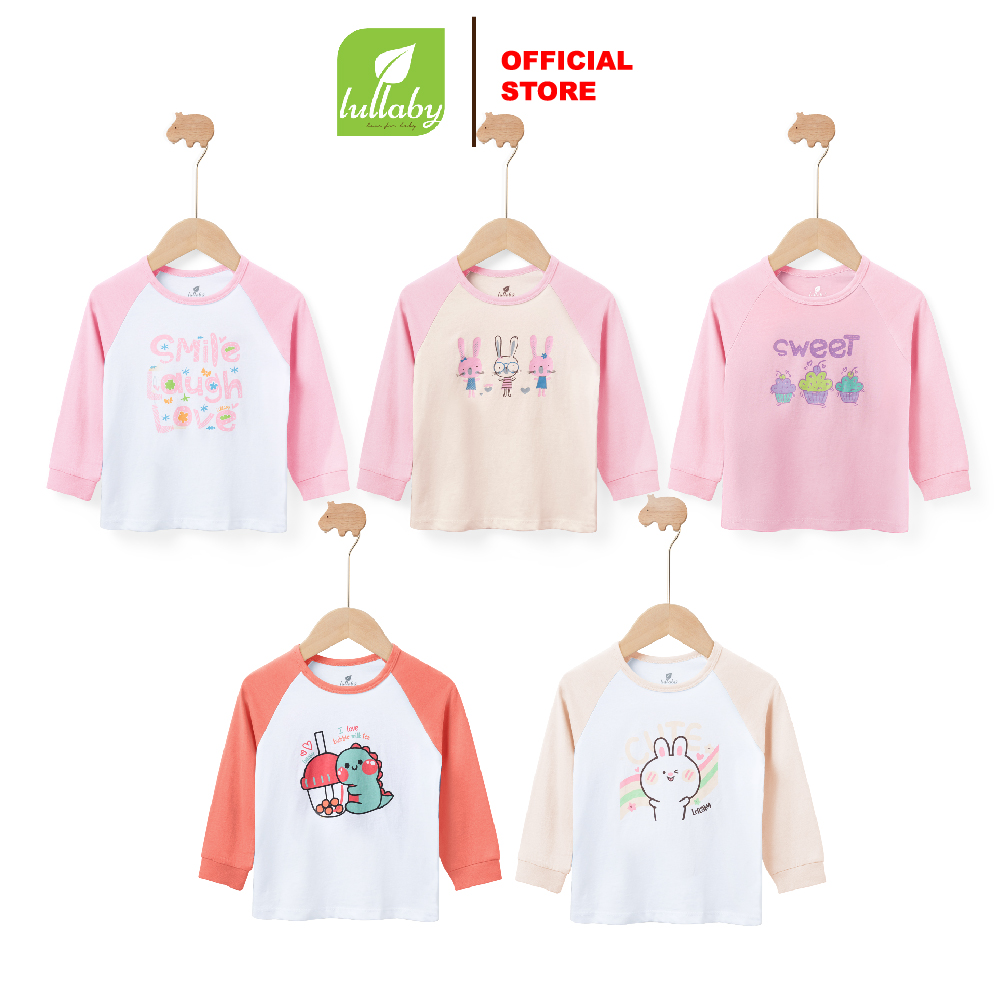 LULLABY - Áo dài tay raglan Bé gái NH228V