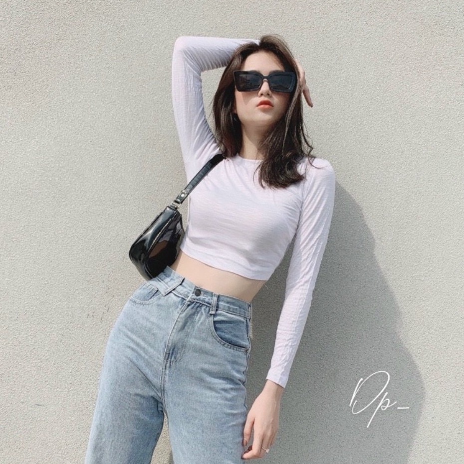 Áo len tăm Croptop Basic dễ phối đồ CRT14