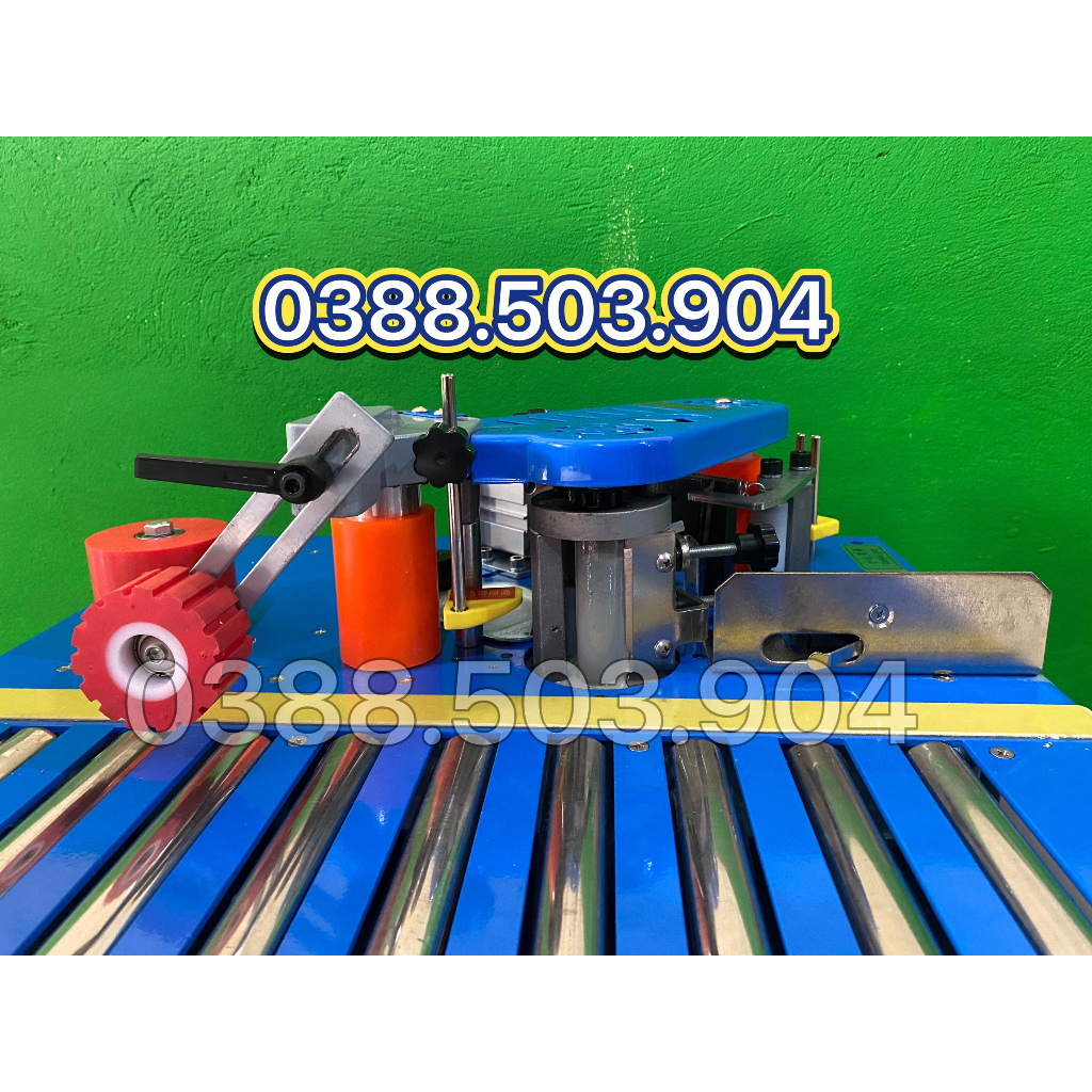 Máy dán cạnh gỗ DW550 ( có chức năng dán thẳng, tròn, vát 45 độ )