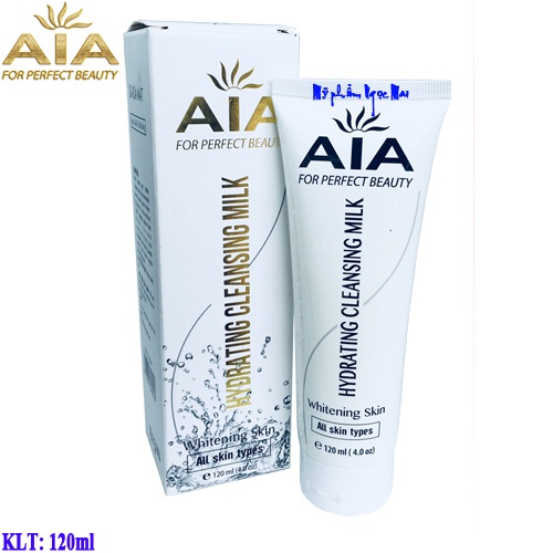 Sữa rửa mặt AIA COSMETICS sáng da làm sạch sâu se khít lỗ chân lông Cao Cấp Hydrating Cleansing Milk 120ml