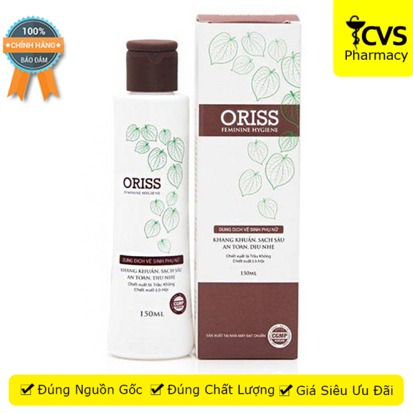 Dung dịch vệ sinh phụ nữ ORISS - Giúp kháng khuẩn, khử mùi, giảm kích ứng - cvspharmacy cao cấp