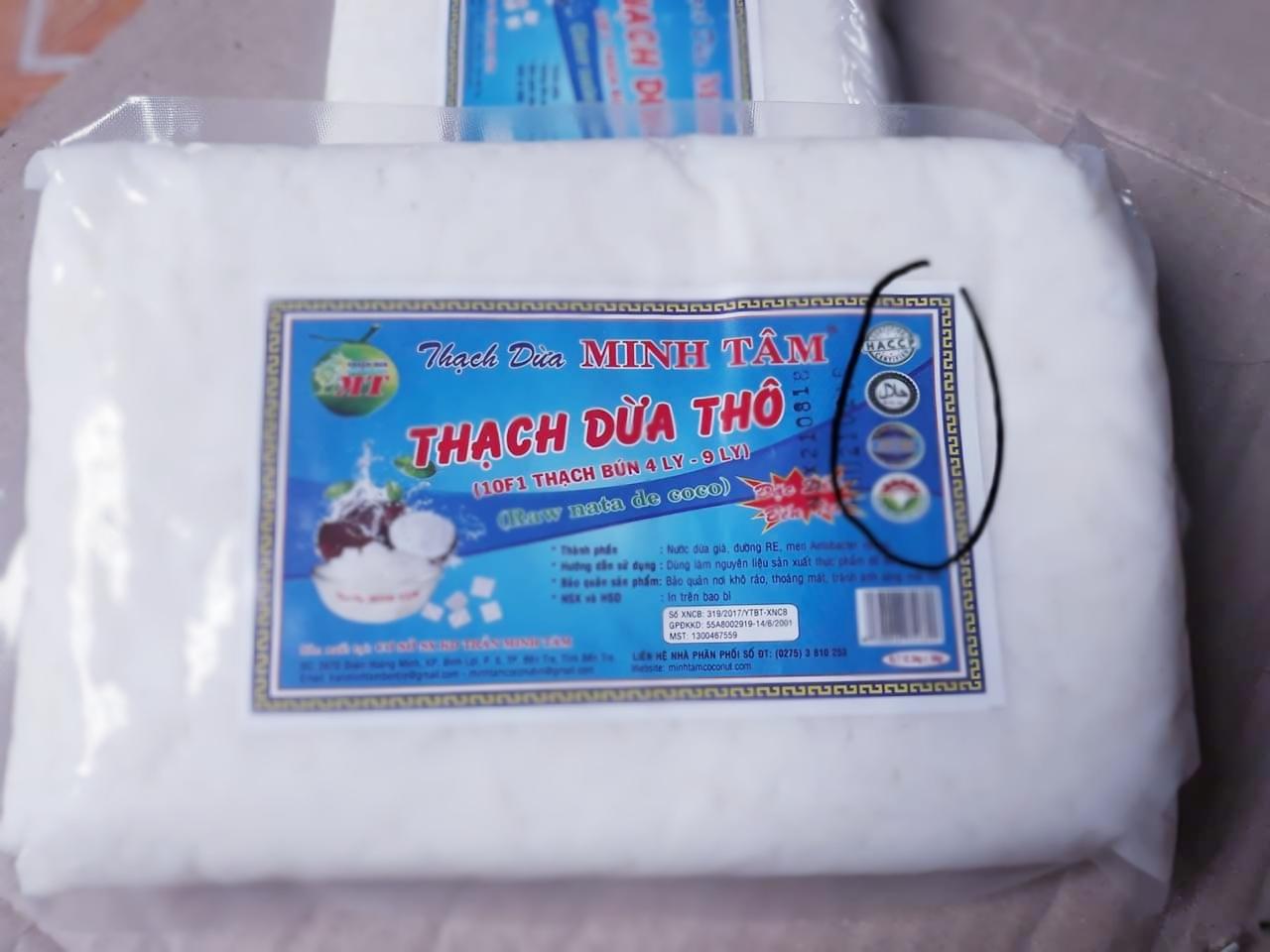 Thạch dừa thô 1kg + hương dừa