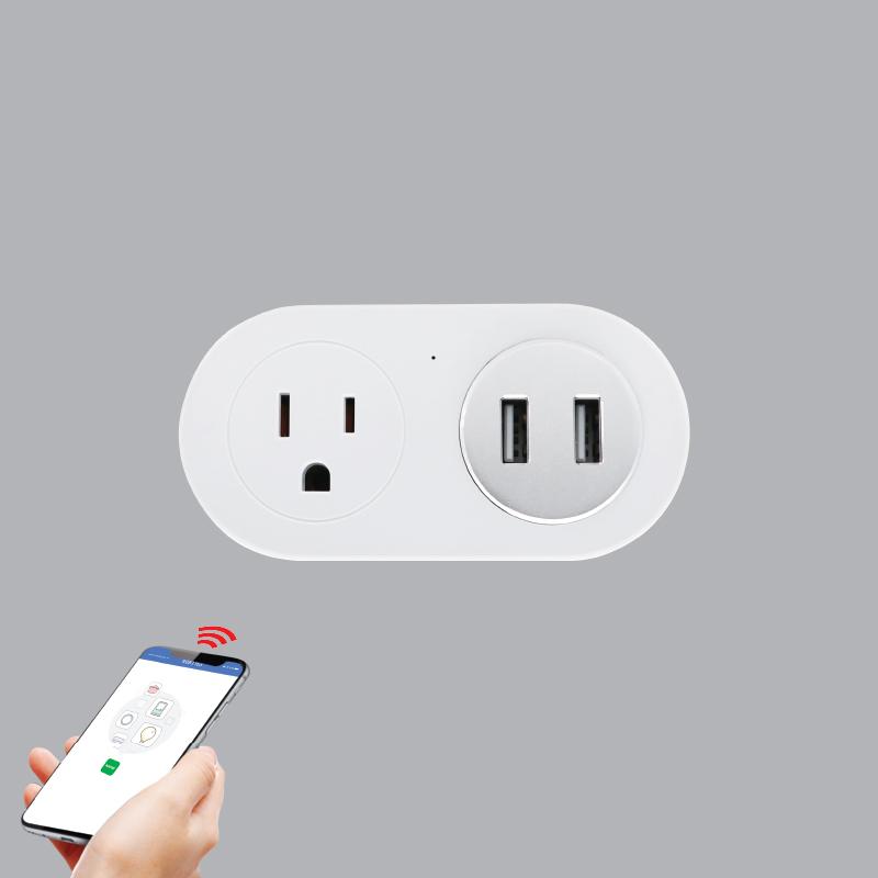 Ổ CẮM ĐIỆN THÔNG MINH 2 CỔNG USB MPE WIFI (SWP16-5)