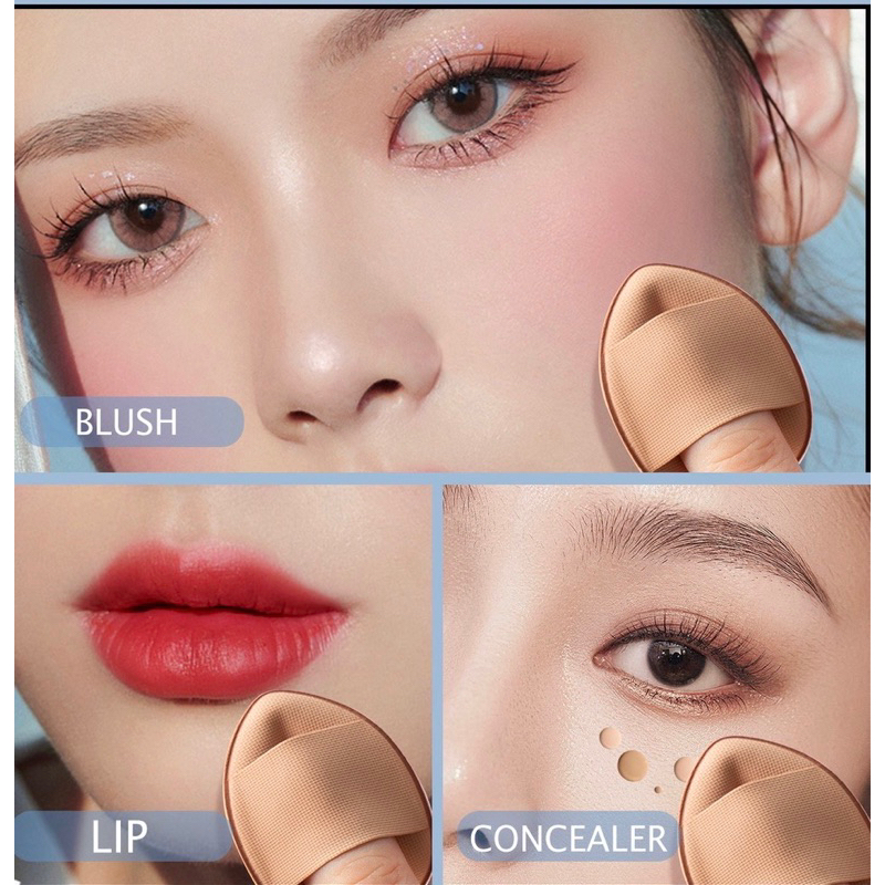 Bông phấn mini xỏ ngón tay đánh phấn má mắt môi thanhcosmetics