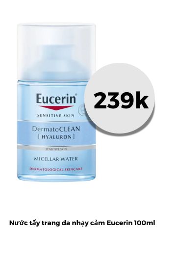 [QUÀ TẶNG THÁNG 5] Nước Tẩy trang cho da nhạy cảm Eucerin 100ml