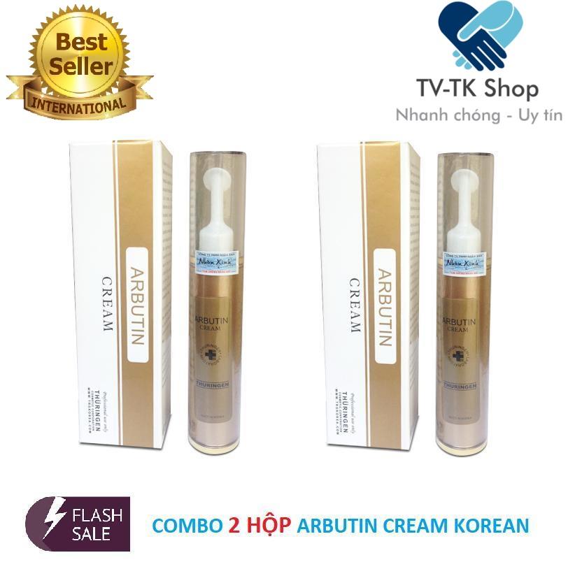 Bộ 2 Hộp Kem Trắng Da Phục Hồi  Arbutin Cream - Thuringen Hàn Quốc
