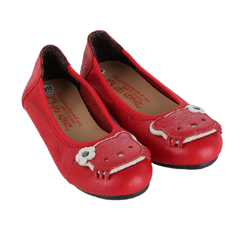 Children's shoes cow leather red shoes th7861