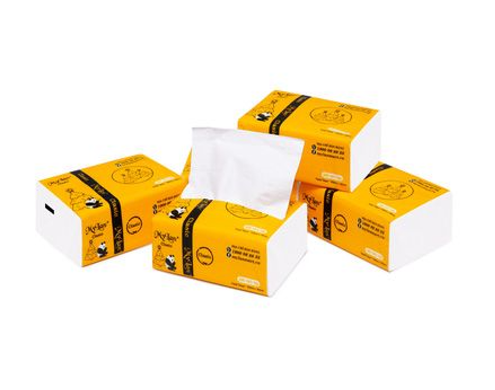 Thùng (30 Gói) Khăn Giấy Rút Gấu Trúc Mylan (300 Tờ/Gói) - Cao cấp Mylan