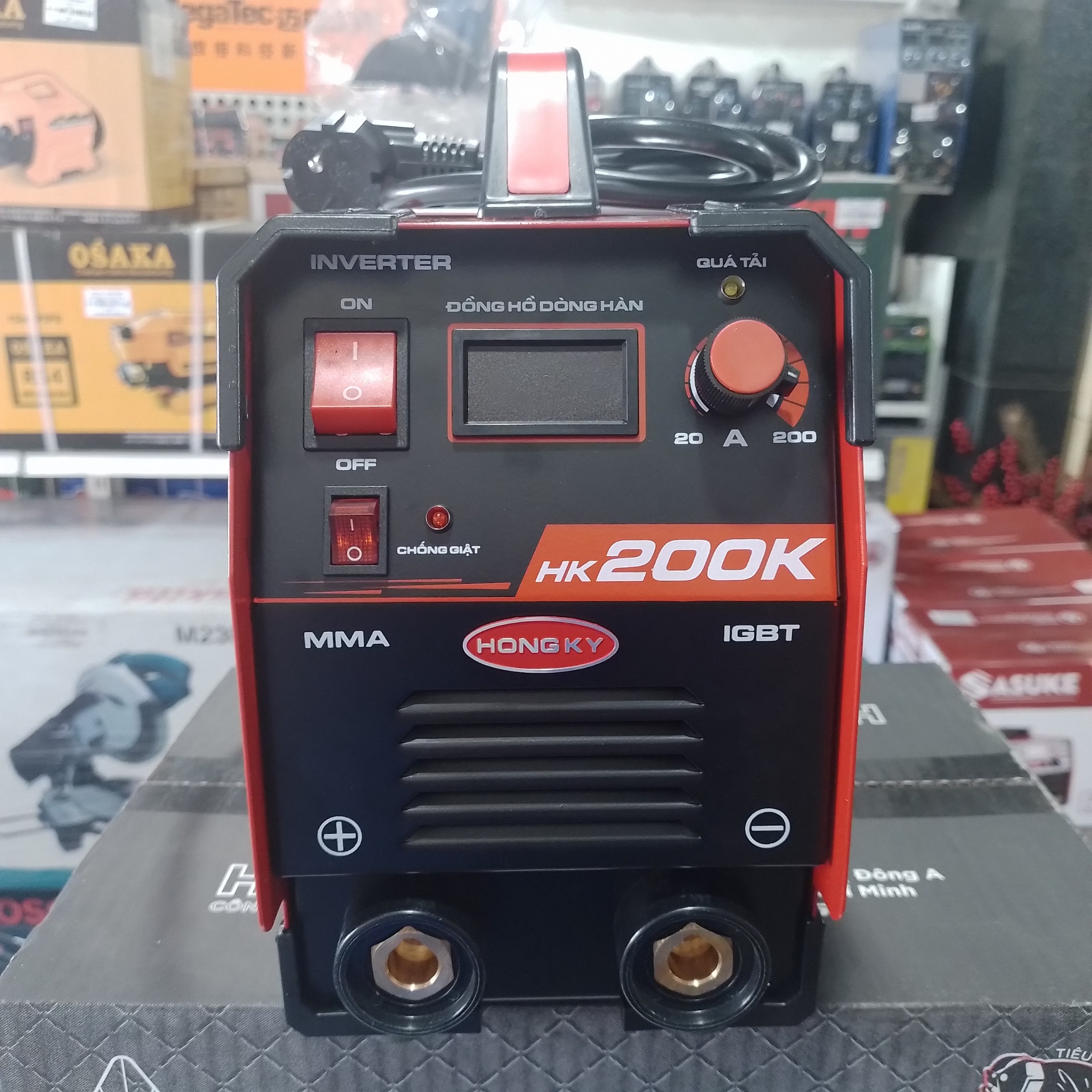 Máy hàn que hồng ký - hk 200k cam kết máy chính hãng 100% bảo hành 18 tháng
