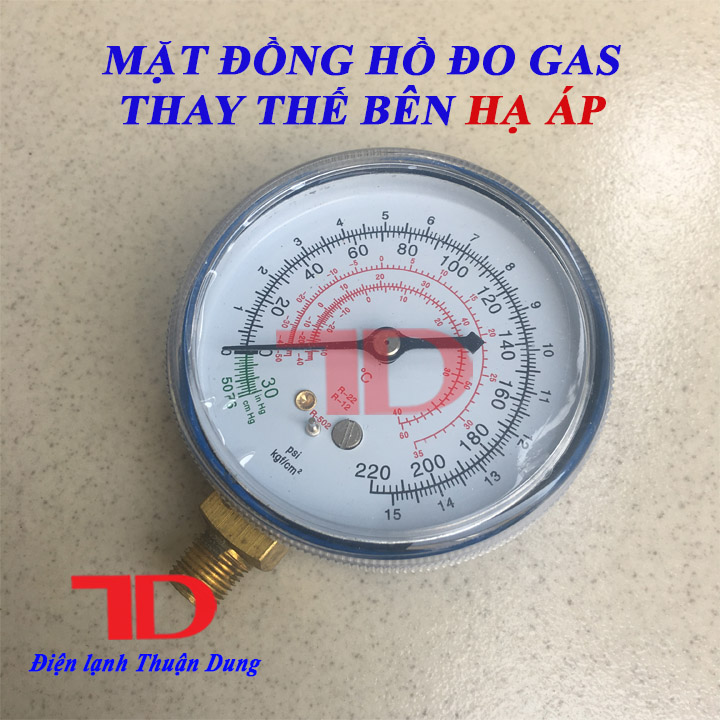Mặt đồng hồ đo gas thay thế hạ áp - Điện Lạnh Thuận Dung