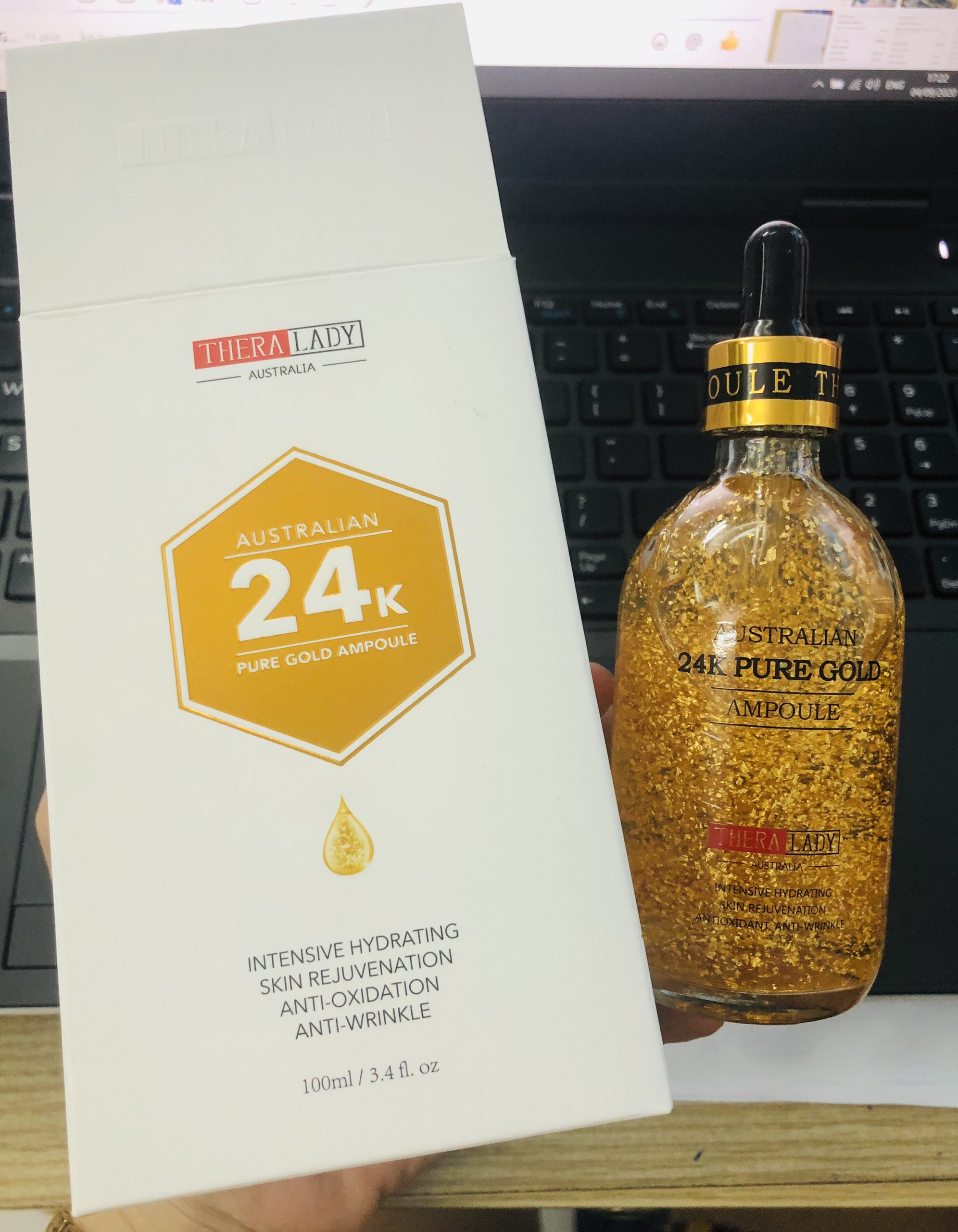 Tinh chất dưỡng da 24k Pure Gold Ampoule 100ml
