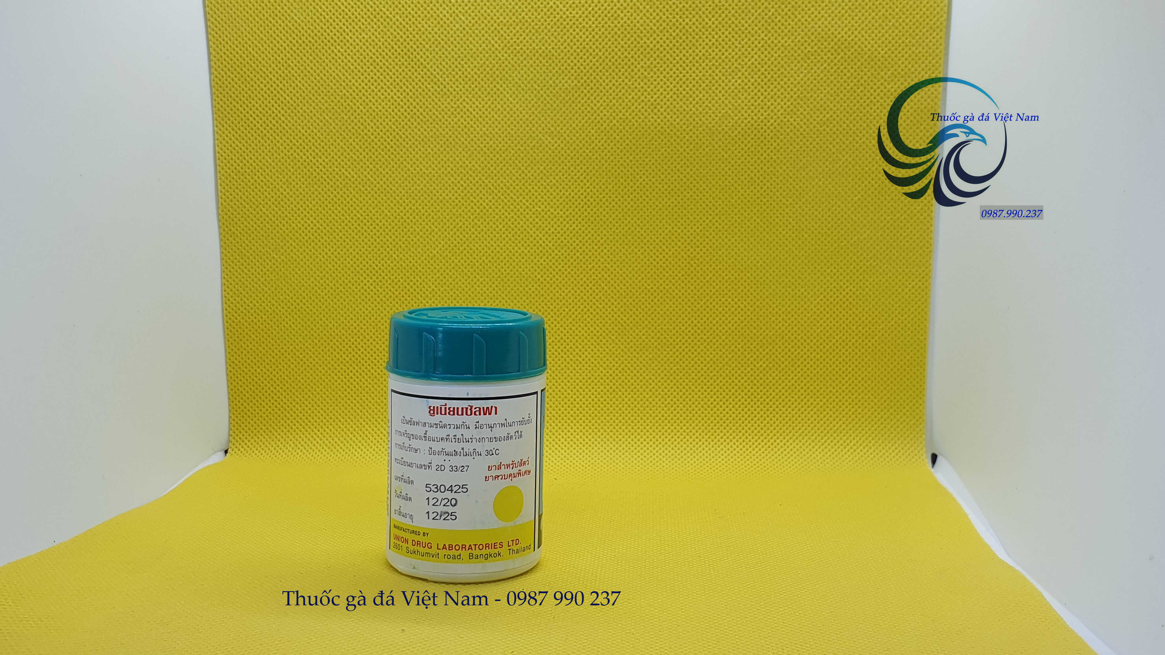 Thuốc đặc trị phân xanh, phân trắng cho gà đá Union Sulfa (loại cao cấp của Thái Lan)