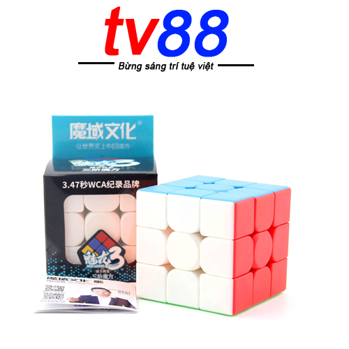 Rubik 3x3  Meilong 3 MFJS Rubic 3 Tầng Stickerless