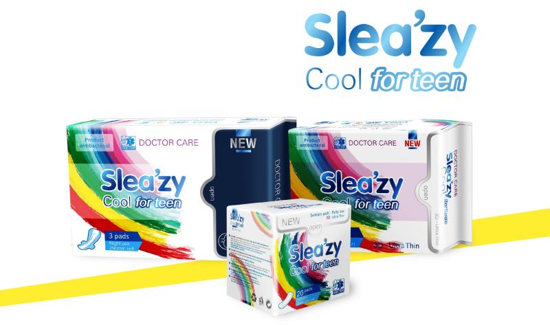 Doctor Care/Băng vệ sinh thảo dược SleaZy Cool For Teen Ban ngày nhập khẩu
