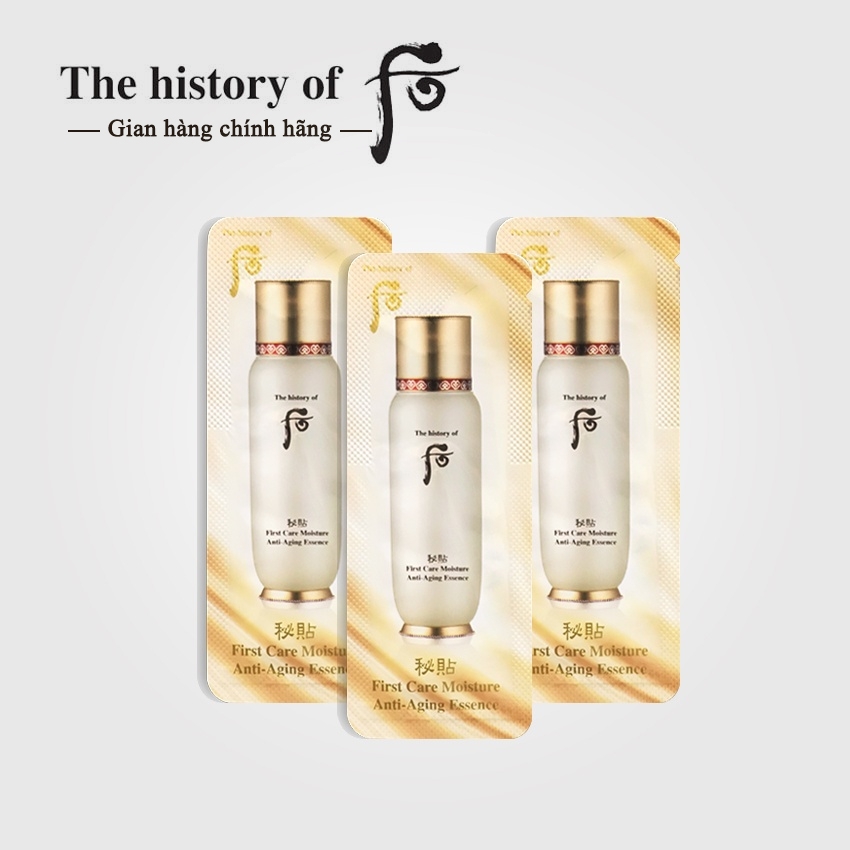 10 gói Tinh chất First Care Whoo First Care Moisture Anti-Aging Essence 1ml