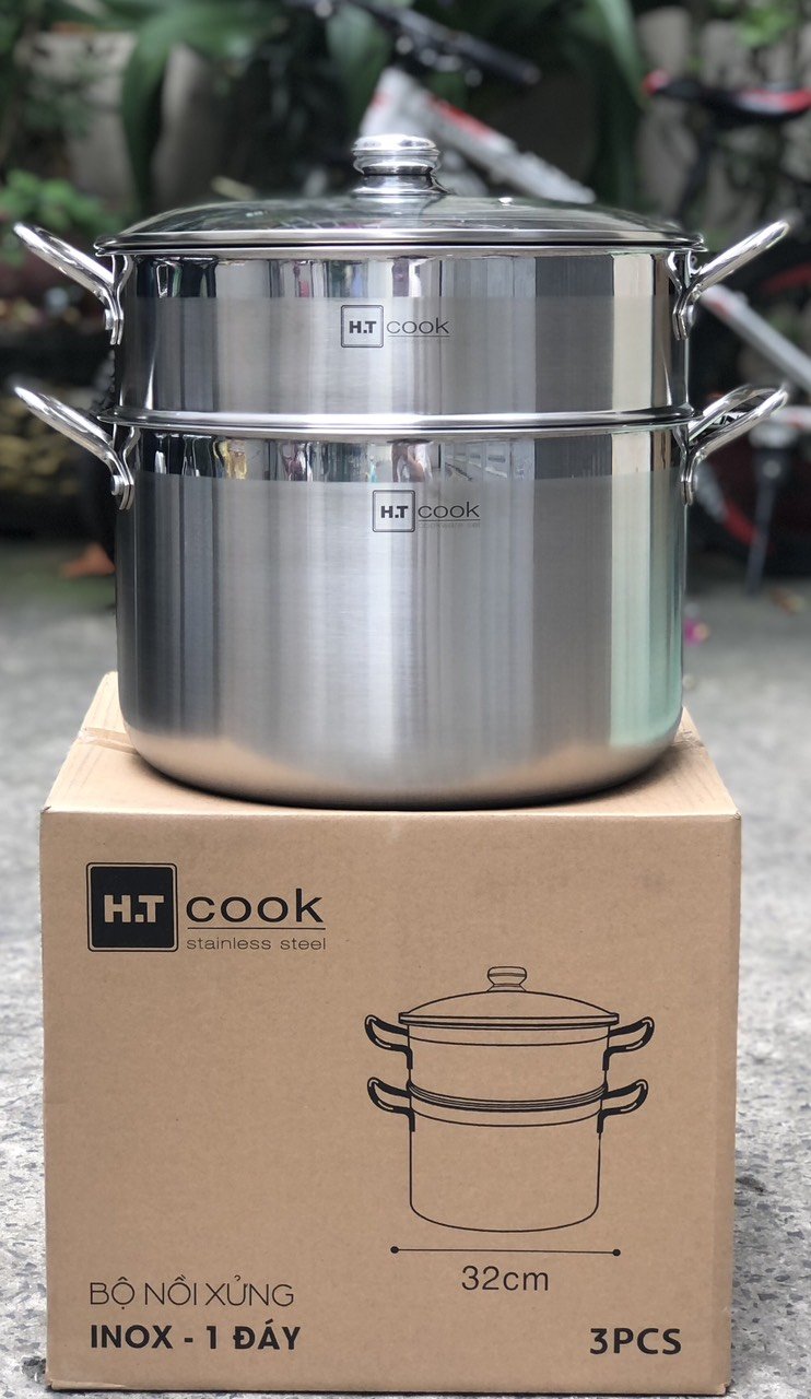 Bộ nồi xửng hấp ht cook 32cm