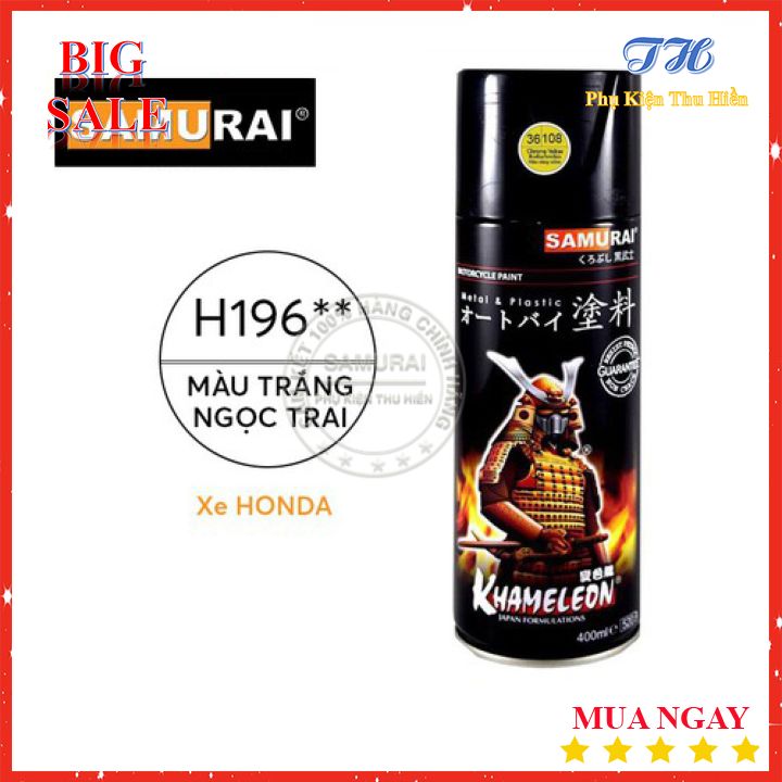 Sơn Samurai Trắng Ngọc Trai H196