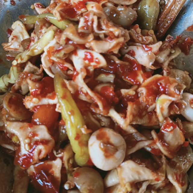 Mắm Huế gồm đu đủ,cà và ớt ngon giòn 480gr