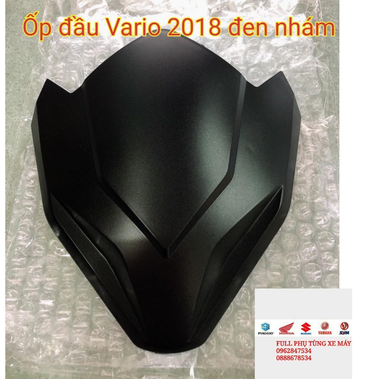 Ốp đầu đen nhám Honda Vario 125, Vario 150 đời 2018-2019