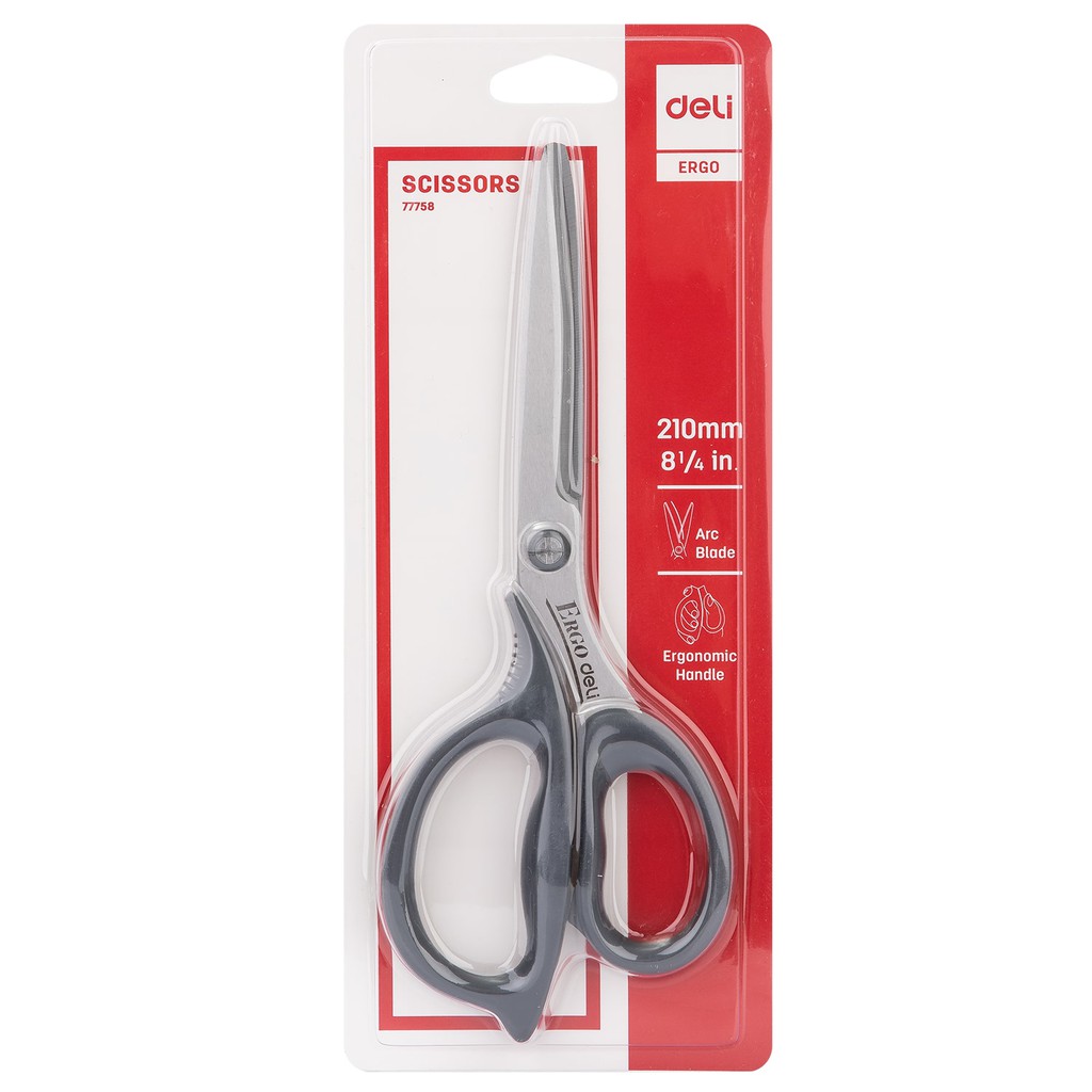 [HCM]Kéo  Văn Phòng cao cấp DELI E77756(170mm) và E77758(210mm)sắc bénbền đẹptiện dụng