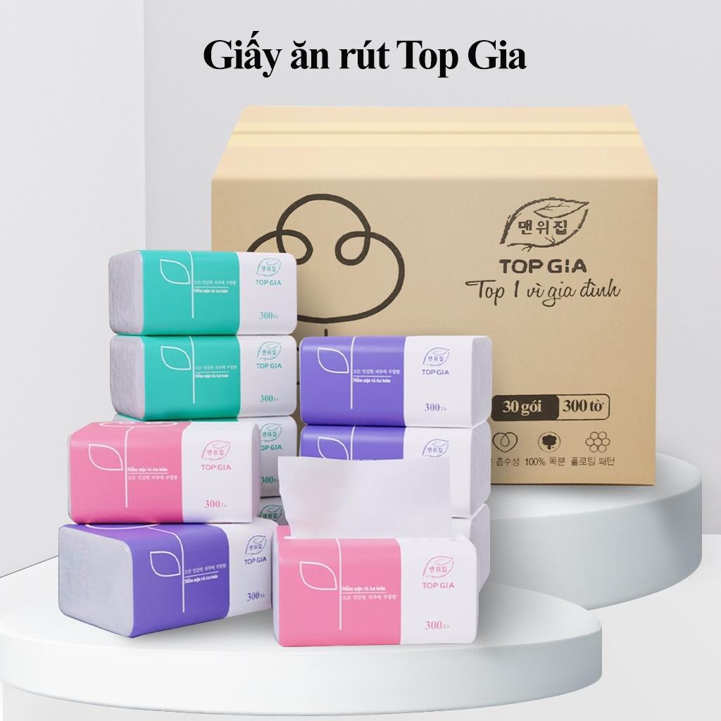 Thùng 30 gói giấy ăn cao cấp TOP GIA