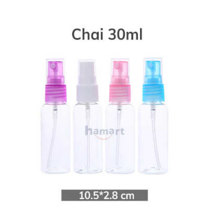 Chai Nhựa Xịt Phun Sương Lọ Chiết Nước Hoa Mỹ Phẩm Đi Du Lịch Mini Size 30-100ML