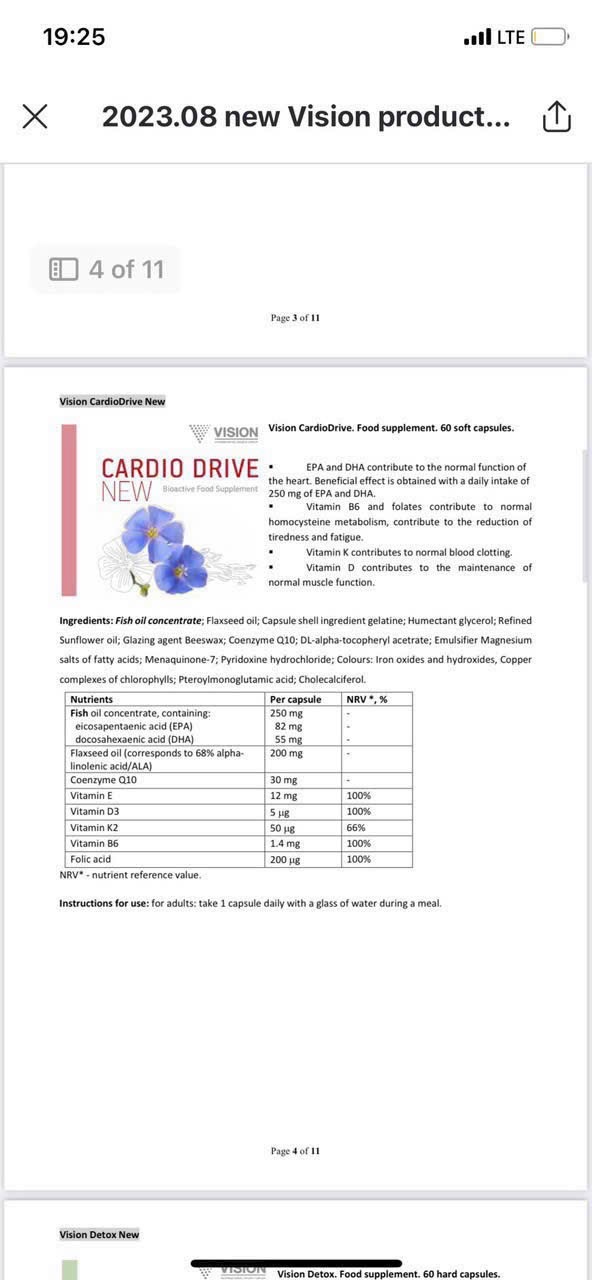 Thực phẩm BVSK Cardio Drive(Cho hệ tim mạch khỏe mạnh)