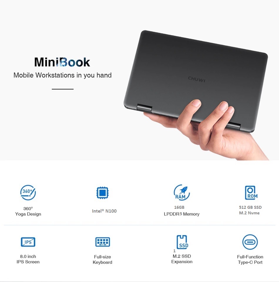 [Trả góp 0%]Mini Laptop Chuwi MiniBook