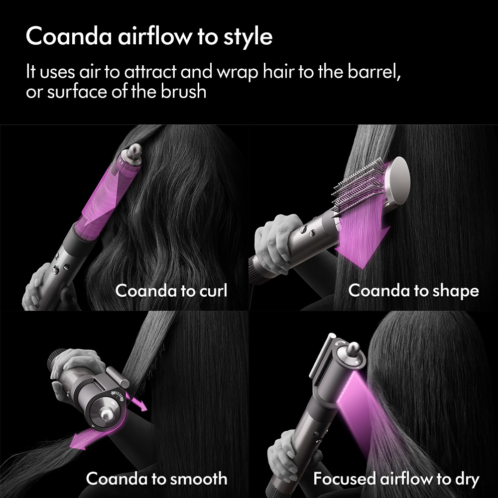 [Voucher Lazada Giảm 10% Tối đa 2 Triệu] Máy tạo kiểu tóc đa năng Dyson Airwrap ™ Complete Long (Hồng/Xám Trắng)