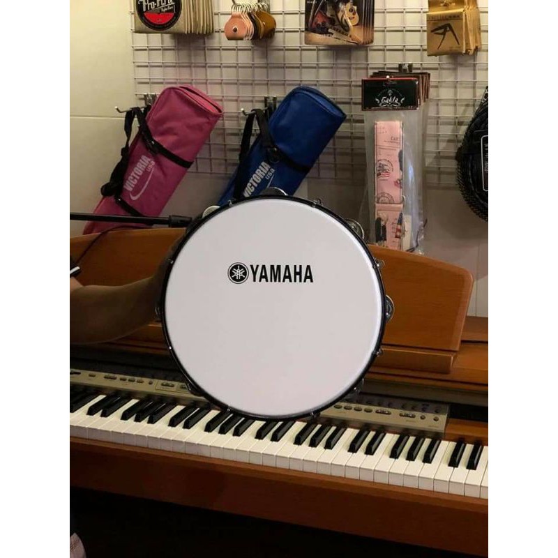 Trống gõ bo, Lục Lạc Gõ Bo Yamaha loại tốt màu Trắng Đục, Trống Lắc Tay YAMAHA