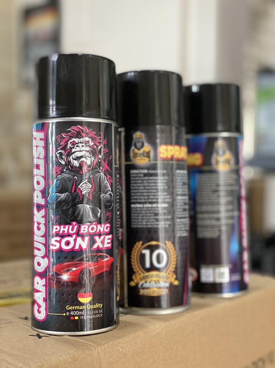 Chai xịt bóng sơn xe Sprayking 400ml