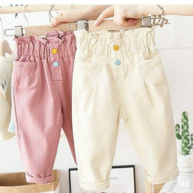 Quần bò, quần kaki bé gái cạp bèo