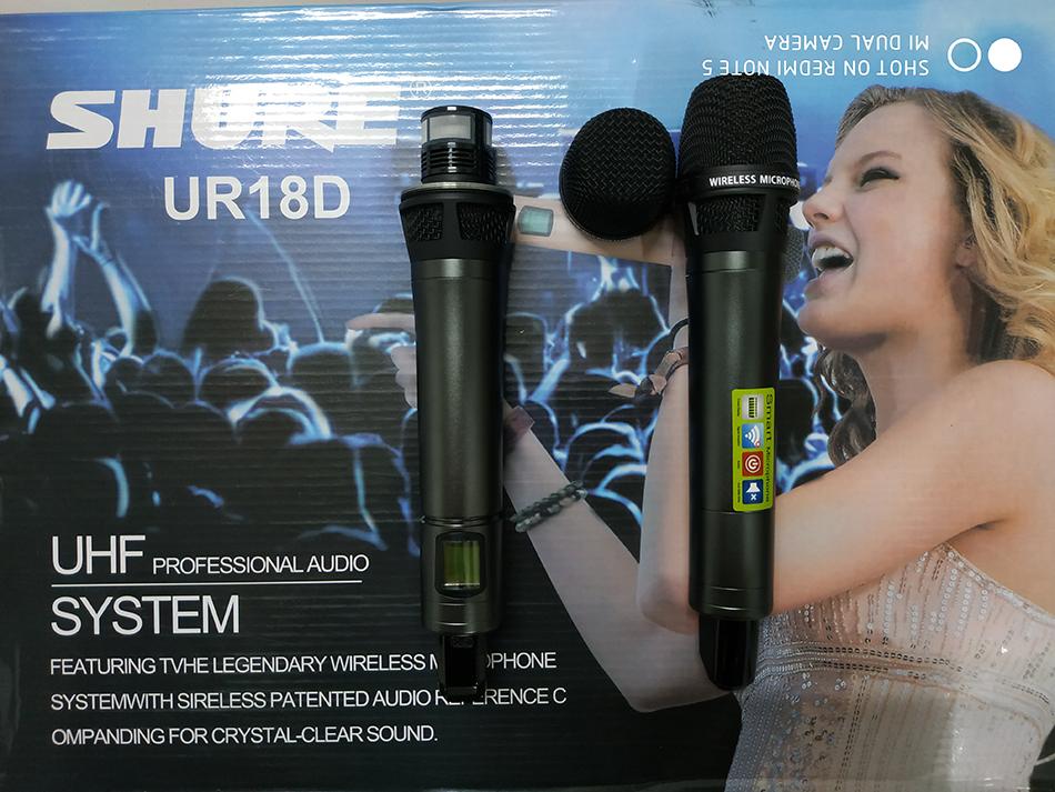 [Trả góp 0%]Micro Karaoke Không Dây Shure UR18D