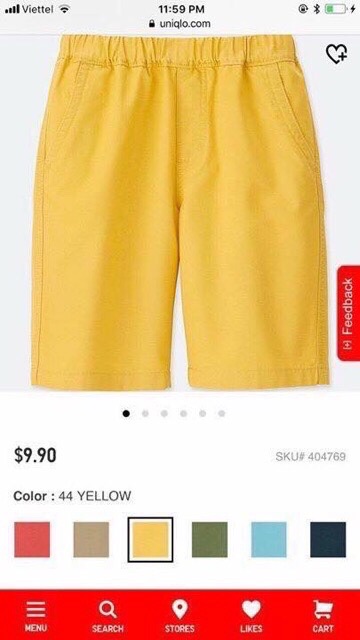 Quần kaki uniqlo bé trai