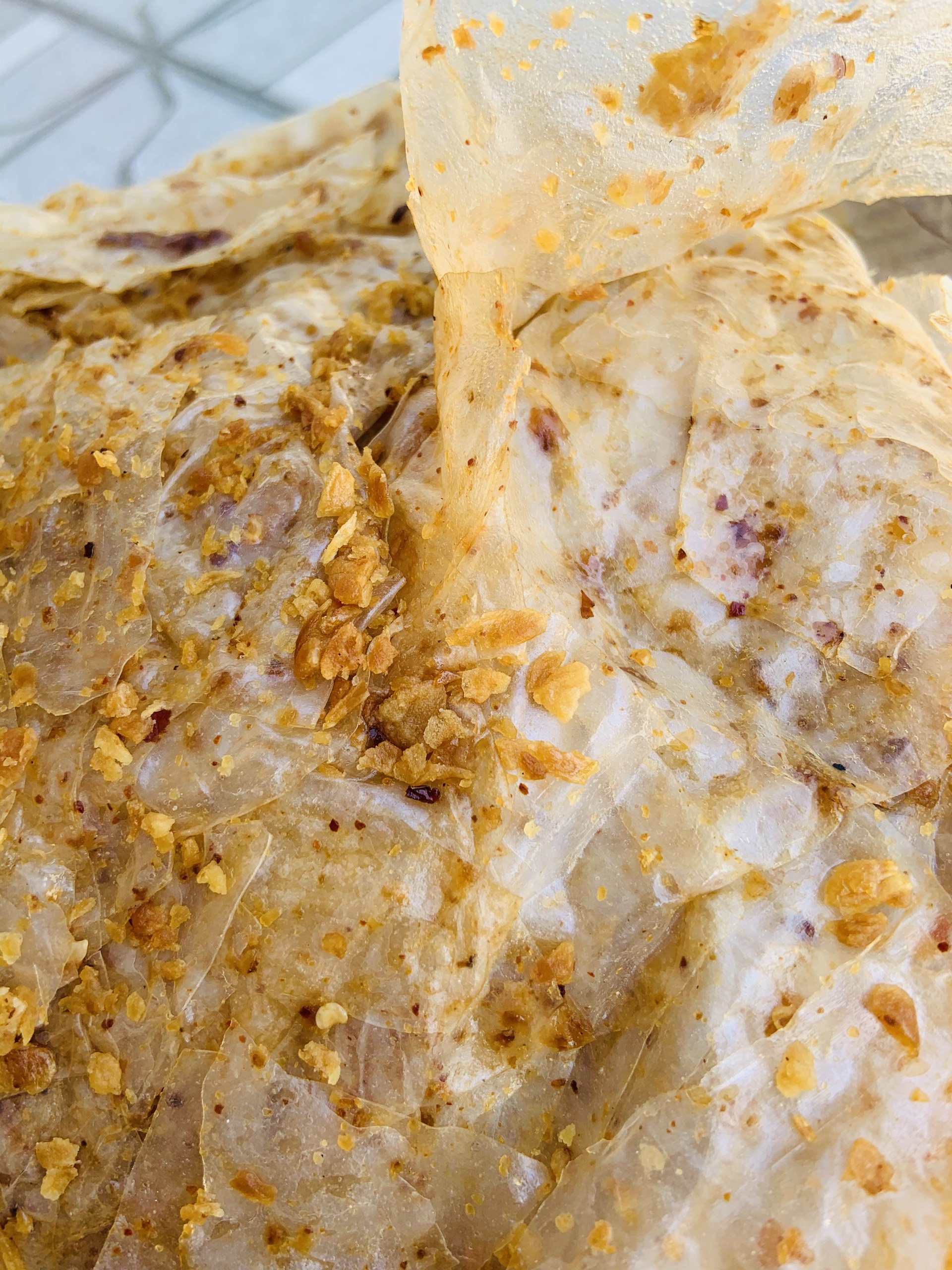 (500gr)Bánh Tráng Trộn Muối Tỏi Xike Chay