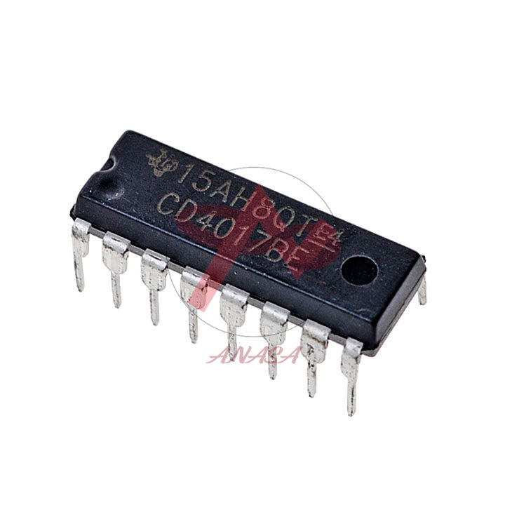 Ic logic cd4017be dip16