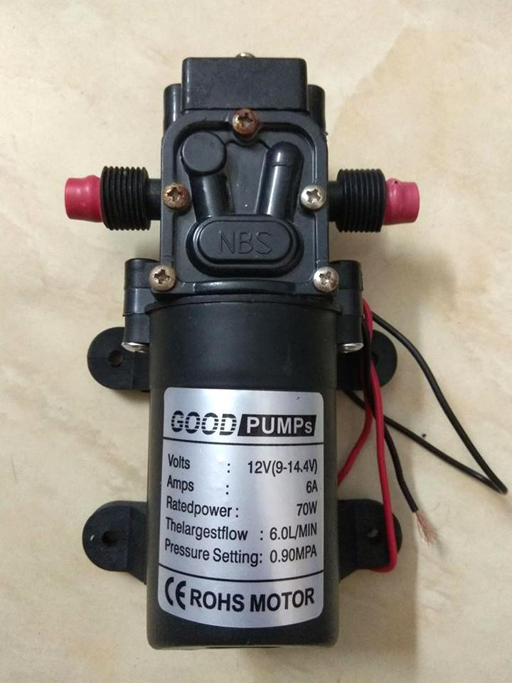 MÁY BƠM TĂNG ÁP LỰC NƯỚC MINI 12V