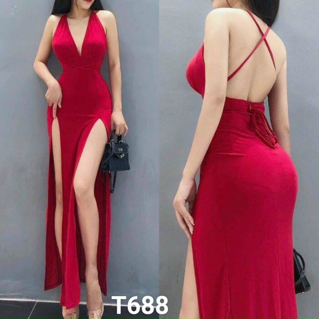 Đầm body xẻ đùi quá đẹp T688