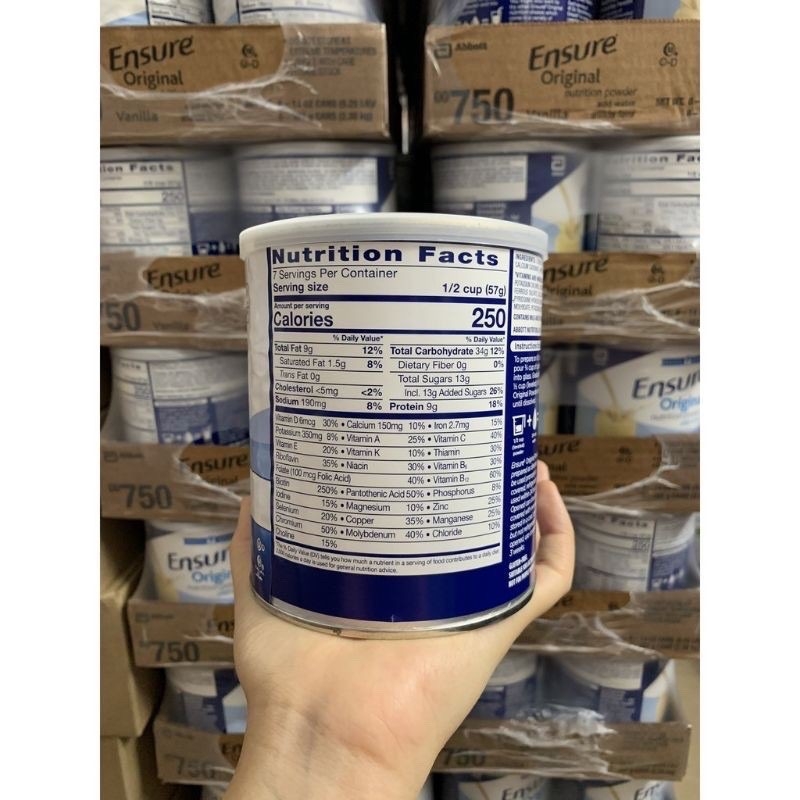( DATE 6/2023) [HCM]Combo 2 lon -Sữa ensure bột Mỹ lon 397g