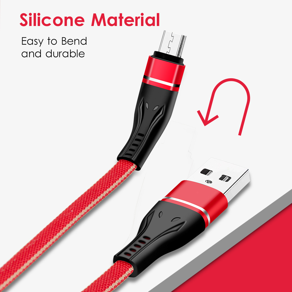 Dây Cáp Sạc Micro-USB 1 Mét, SIÊU BỀN Cho Android, Samsung, Xiaomi, Oppo,...