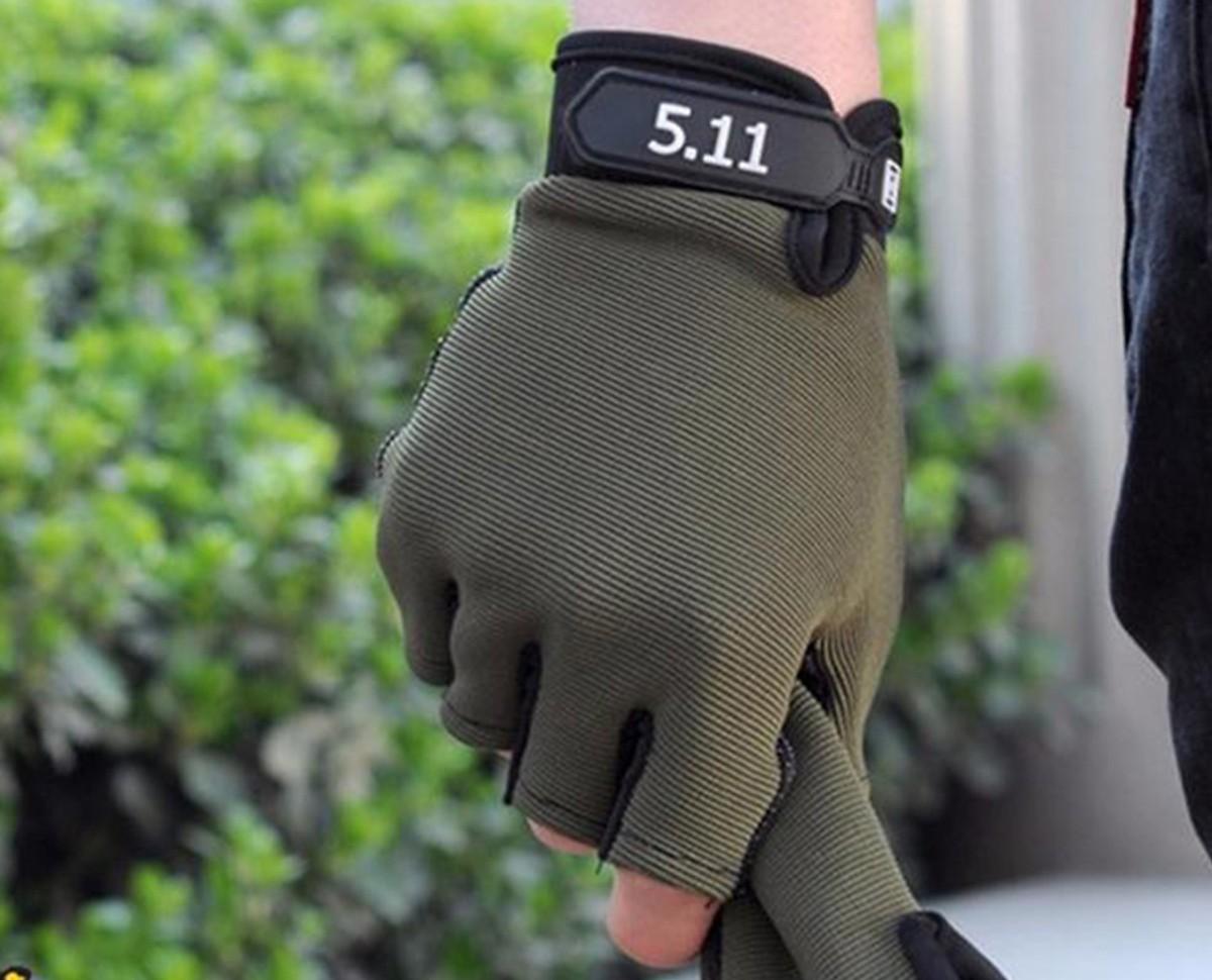 Găng Tay Cụt 5.11  Xanh