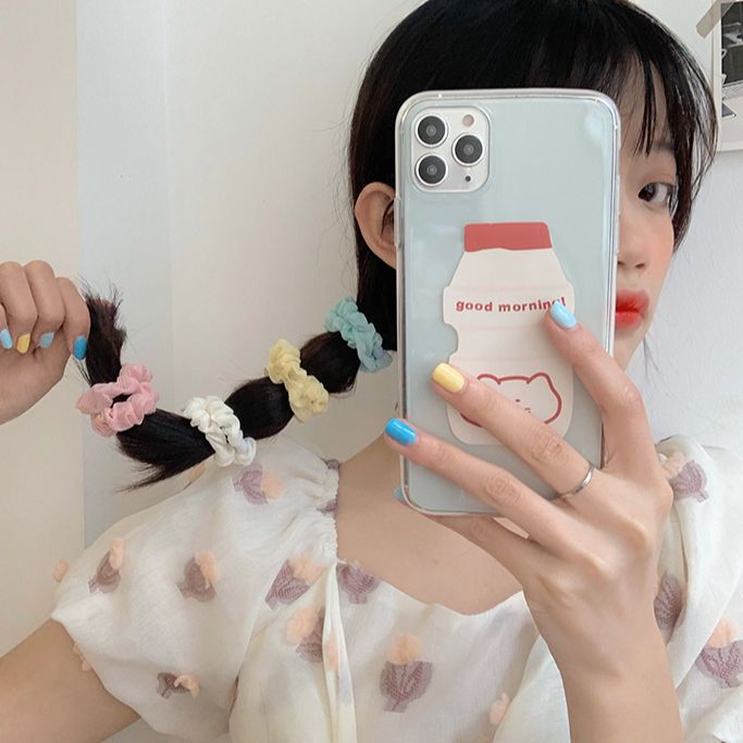 [LIN] Scrunchies Nhỏ Cột Tóc Buộc Tóc Màu Pastel