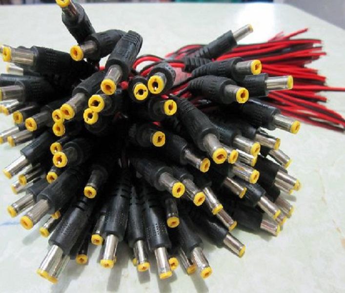Bó 100 Cái Jac Nguồn Camera Dây DC 12V Đỏ Đen Lõi Đồng Loại Tốt - Giá Siêu Rẻ