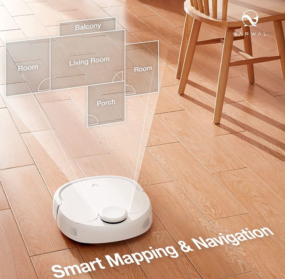 Robot Hút Bụi Narwal J2,Tự Giặt Giẻ Lau