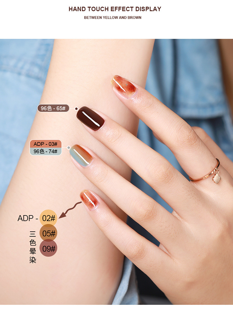 Sơn gel AS mã ADP - màu thạch | chai đỏ 15ml