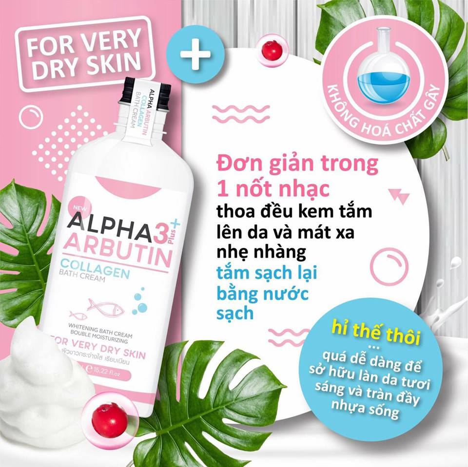 (350ml) 01 Chai Sữa Tắm Alpha Arbutin Thái Lan
