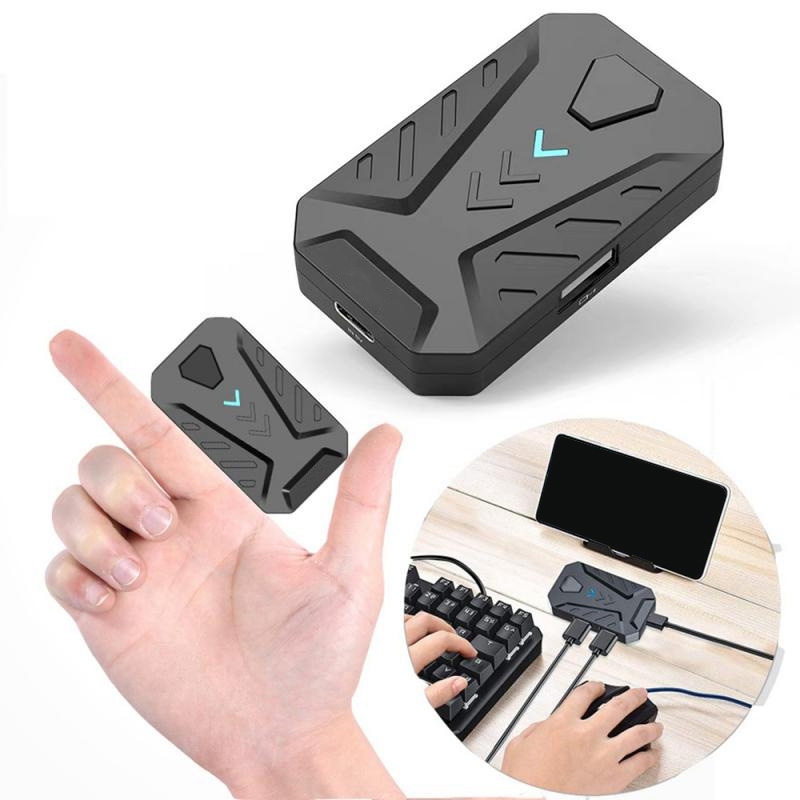 Keyboard and Mouse Converter Portable Mobile Gaming Keyboard Mouse Converter Adapter for Android Phone(Does not Support Ios System)