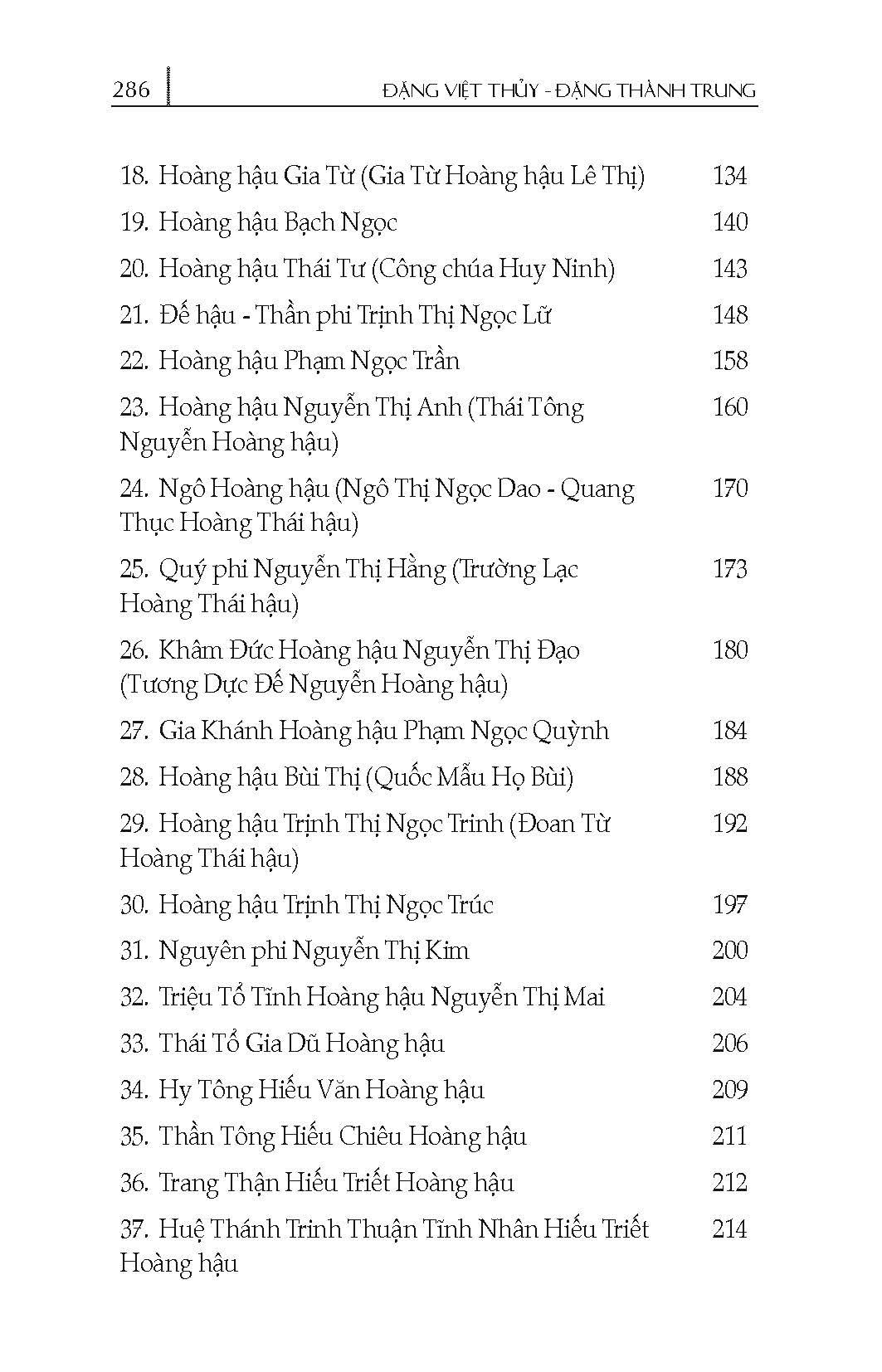54 Vị Hoàng Hậu Việt Nam