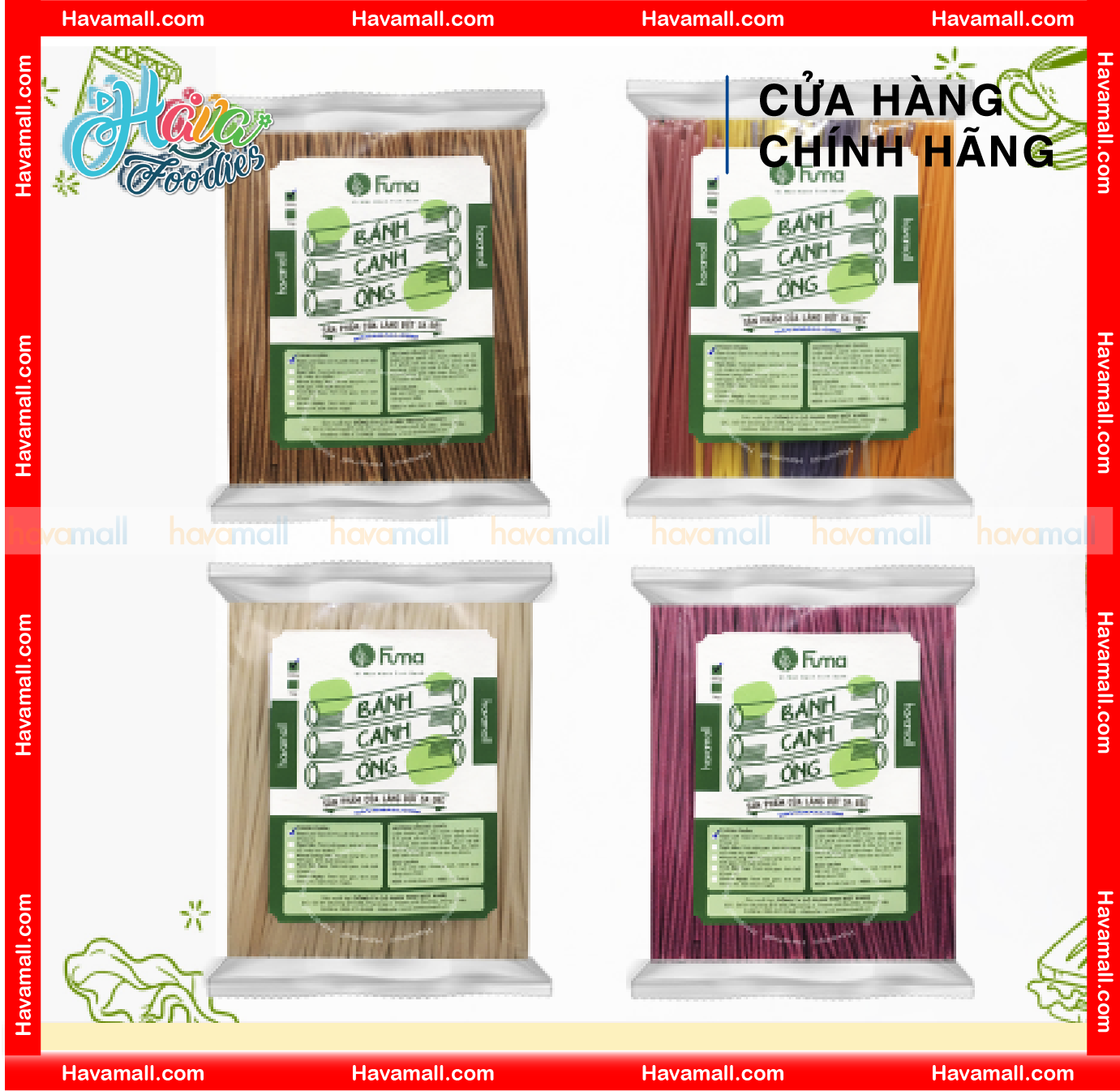 [HOÀN TIỀN MAX 10%]Bánh Canh Ống Tinh Bột Gạo Fuma 500g